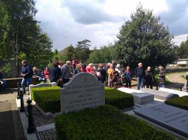 Churchill's grave at Bladon