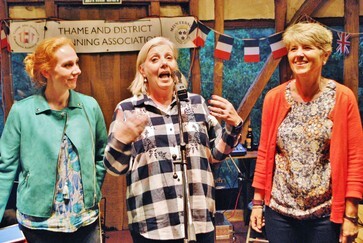 Anne, Linda & Sue at the barn dance