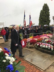 Wreath laying ceremony in Montesson