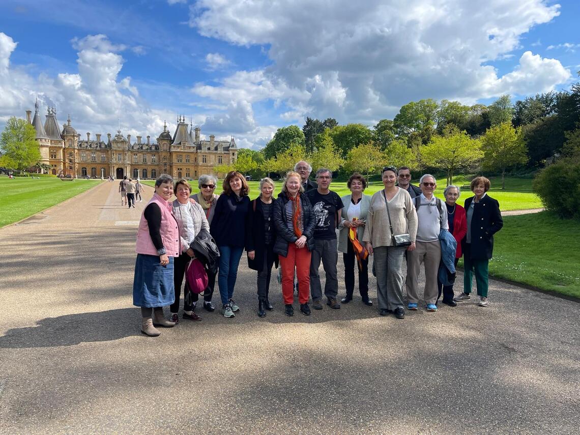 Group in front of Waddesdon Manor